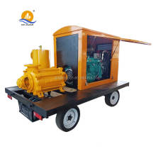 Trailer diesel multistage mine use multistage water pump